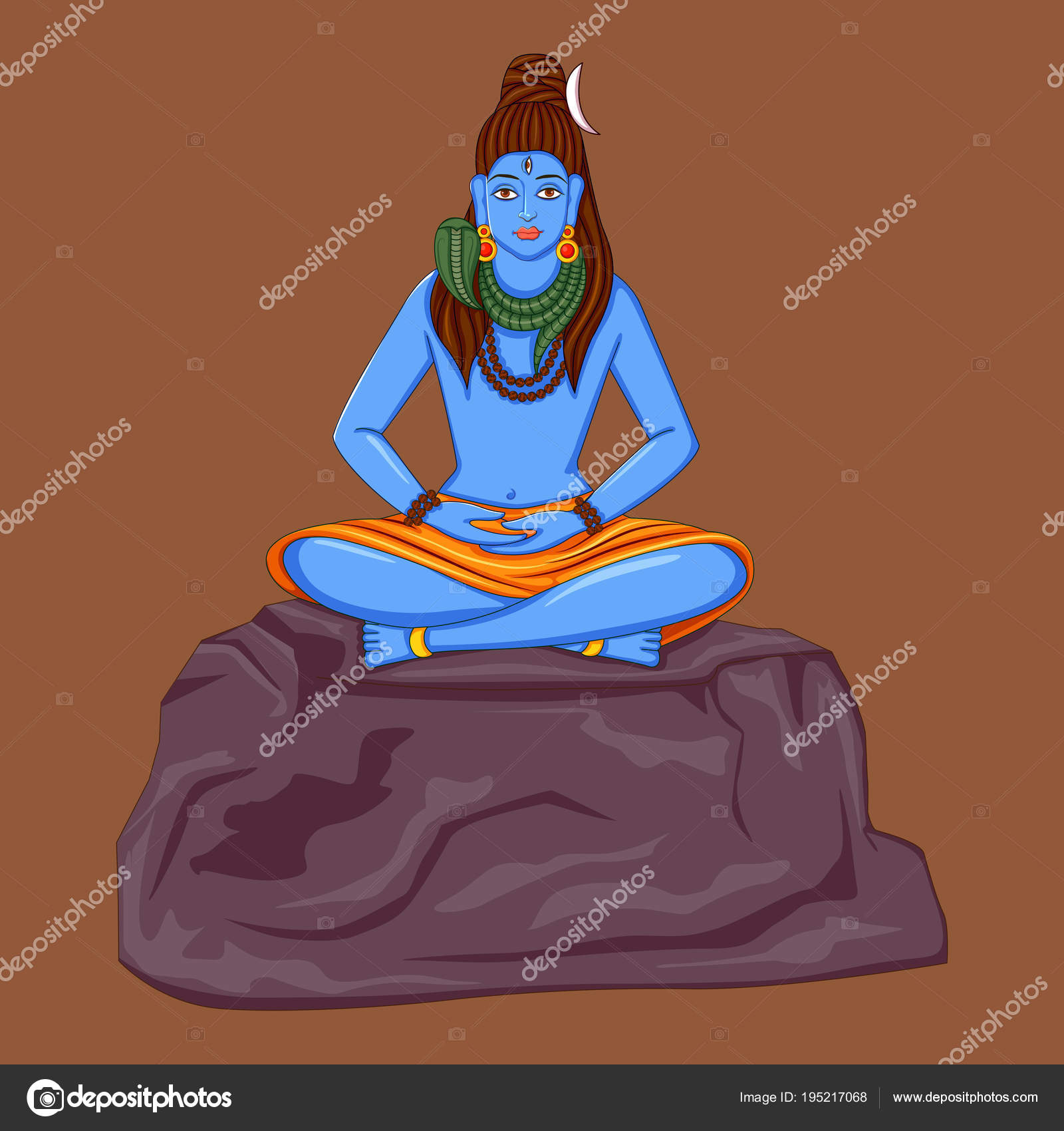 Lord shiva statue Vector Art Stock Images - Page 2 | Depositphotos