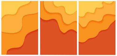 Satılık reklam afişi için kağıt kesimi şablon arka planı