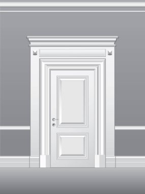 Kapı, mimari detay, vektör çizim.