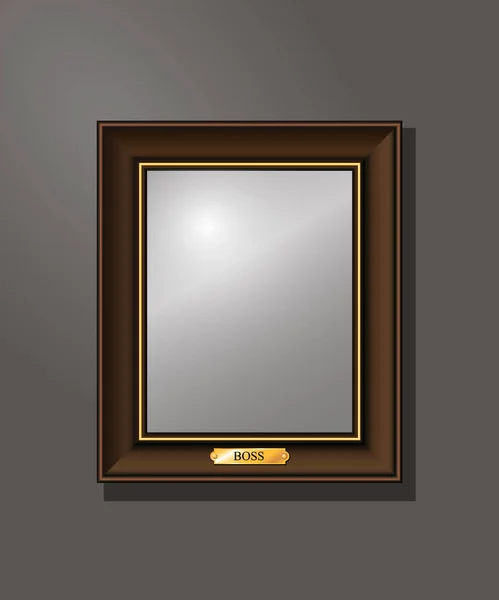 Vide, cadre sur le mur — Image vectorielle