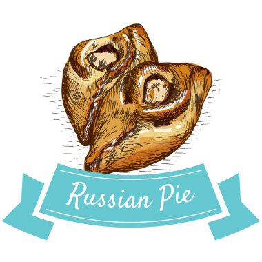 Rus pasta renkli resimde.