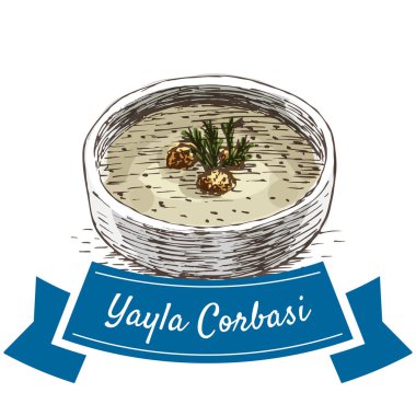 Yayla tarifi renkli resimde.