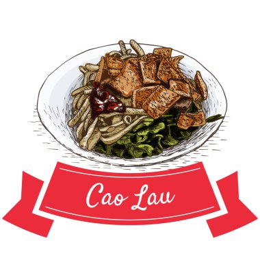 Cao Lau renkli resimde.