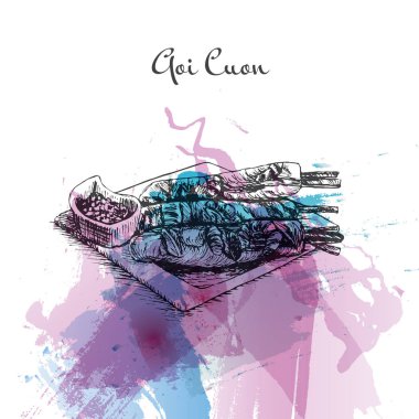 GOI Cuon suluboya efekti illüstrasyon.