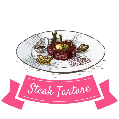 Steak Tartare renkli resimde.