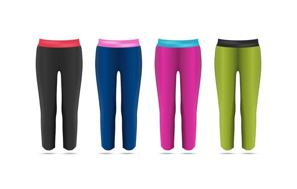 Ilustración vectorial de leggings fitness para mujeres . — Vector de stock