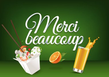 Merci beaucoup kağıt el hat yazı.