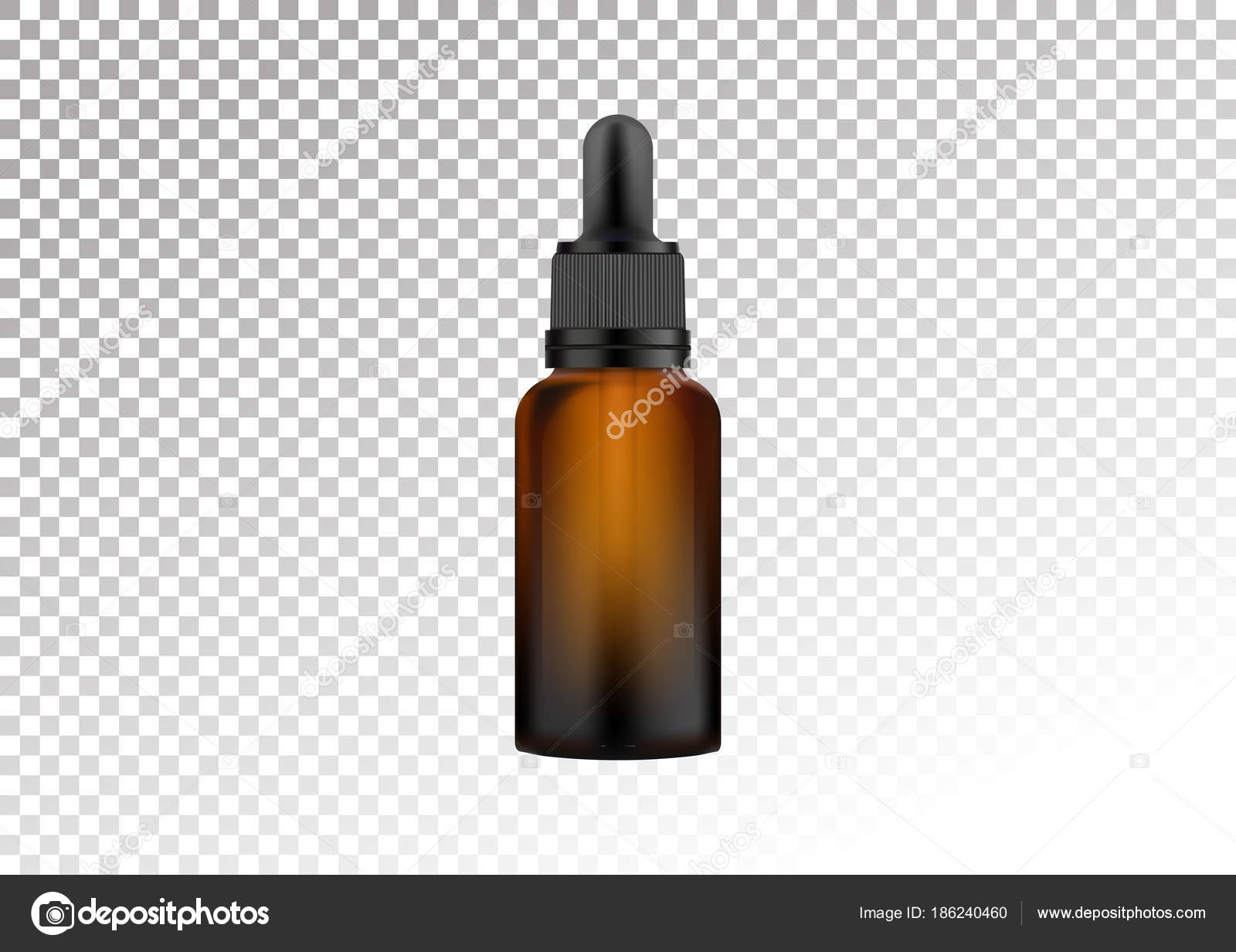 Download Vector Realistic Dark Glass Bottle With Pipette For Drops Cosmetic Vials For Oil Liquid Essential Collagen Serum Vector Illustration Isolated On White Transparent Background Vector Image By C Wowanneta Vector Stock 186240460