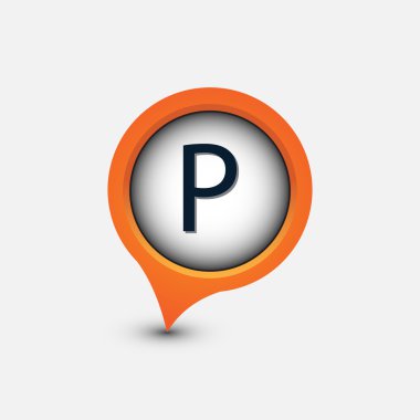 vektör harita tek işaretçi Park 