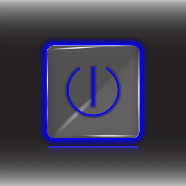 Διάνυσμα διαφανή power κουμπί eps10 — Διανυσματικό Αρχείο