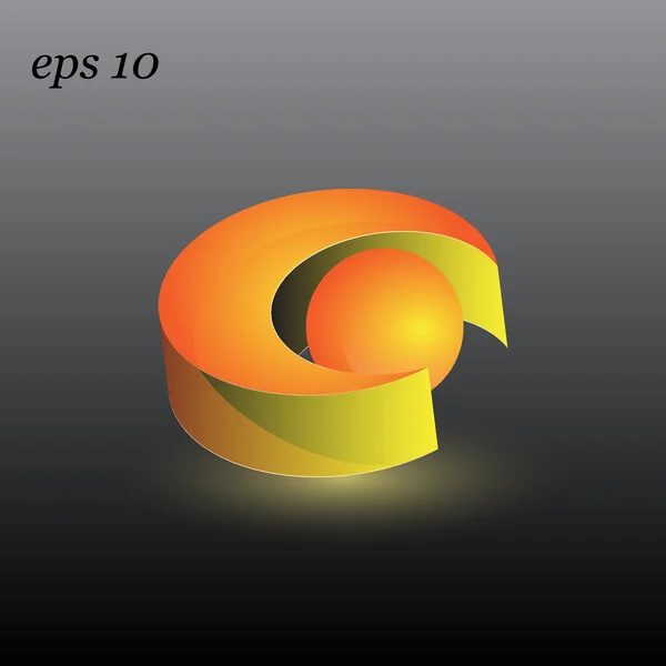 Vector 3d concepto logo eps10 — Archivo Imágenes Vectoriales