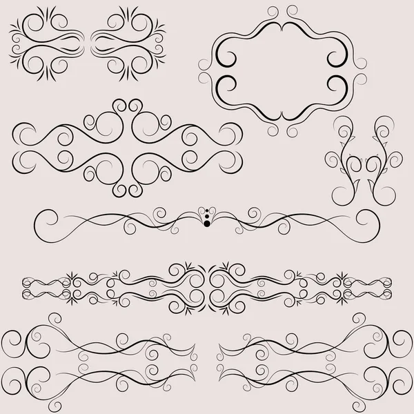 Vector vintage elements — Stock Vector