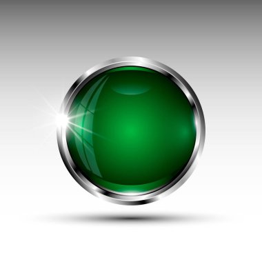 Düğme izole vektör