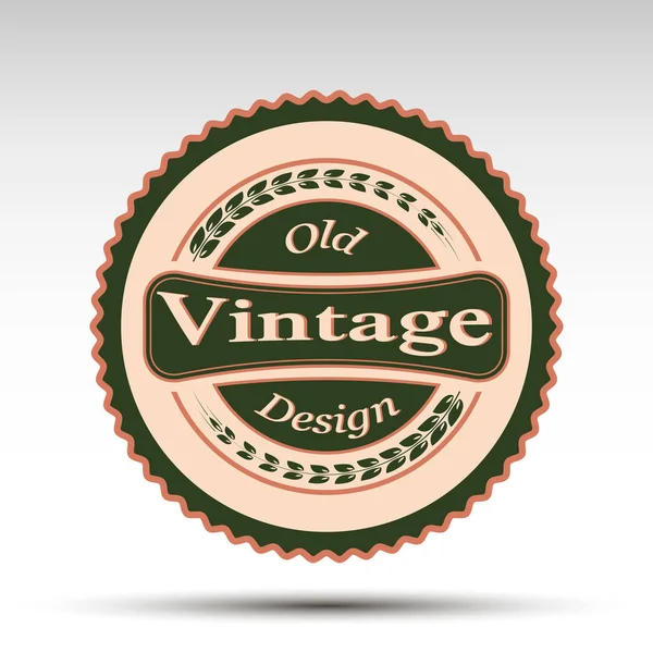 Vektor znak. Vintage design — Stockový vektor