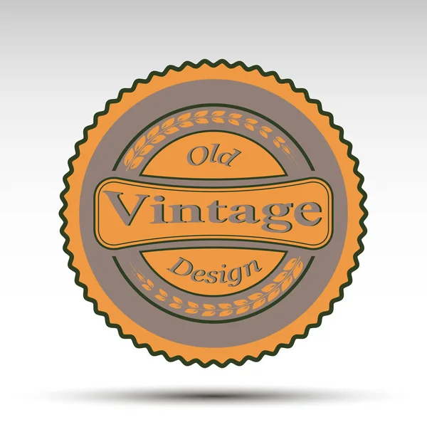 The vector emblem.Vintage design — Stock Vector