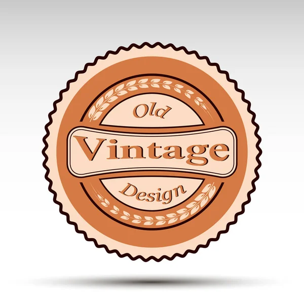 The vector emblem.Vintage design — Stock Vector