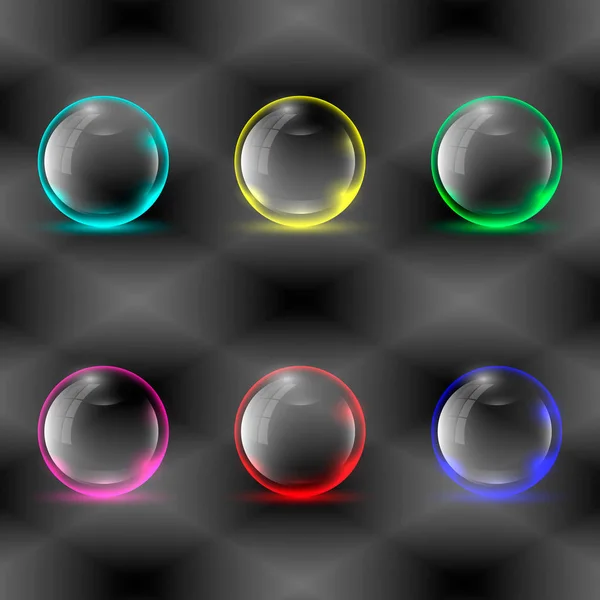 Conjunto de burbujas de colores — Archivo Imágenes Vectoriales