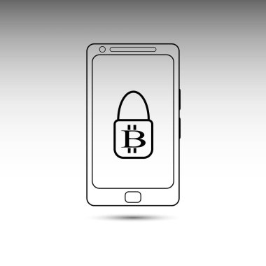 Bitcoin vektör simgesi.