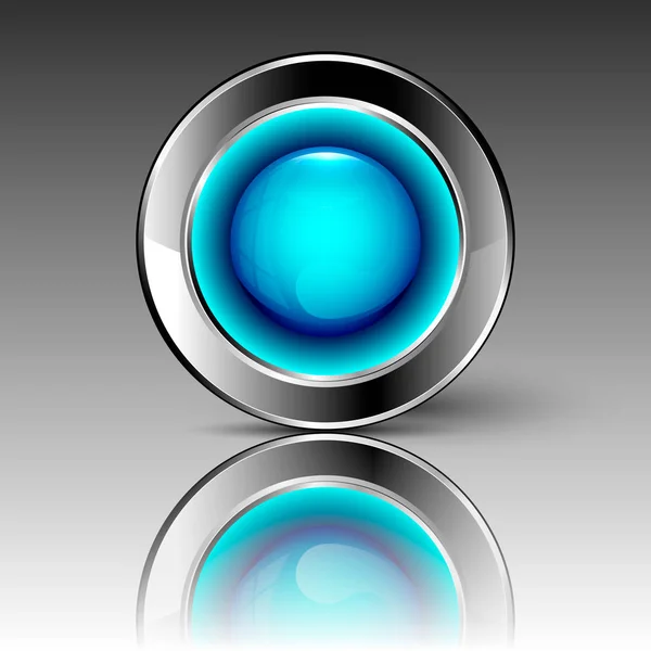 Círculo futurista azul — Vector de stock