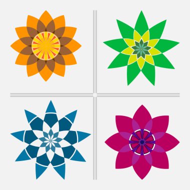 Özet Grafik çiçekler