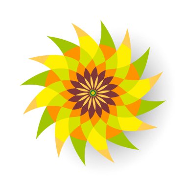 Yeşil ve turuncu çiçek