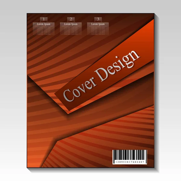 Abstraktes Cover design.Vektor-Vorlage. — Stockvektor