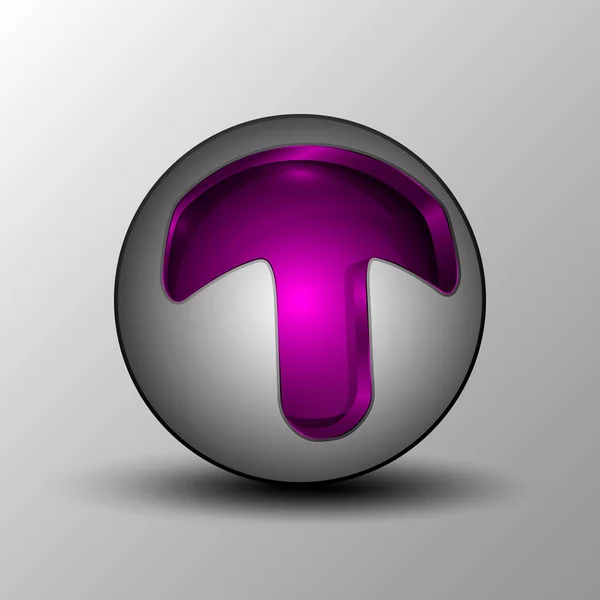 Логотип сферы фиолетового круга — стоковый вектор