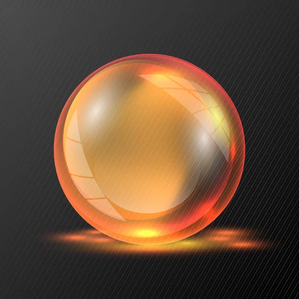 3D помаранчева векторна сфера . — стоковий вектор