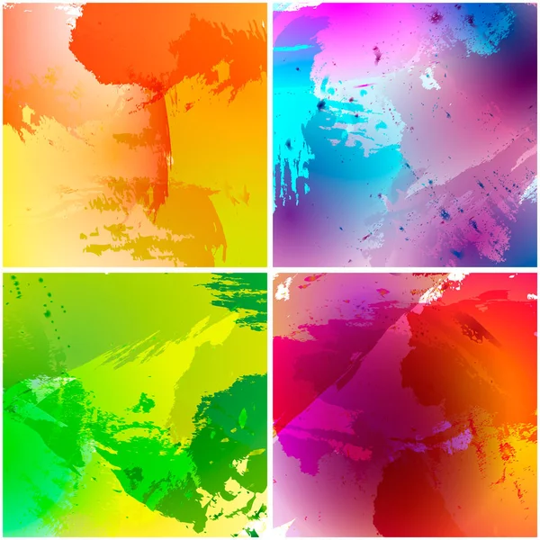 Set of watercolor backgrounds — Stock Vector