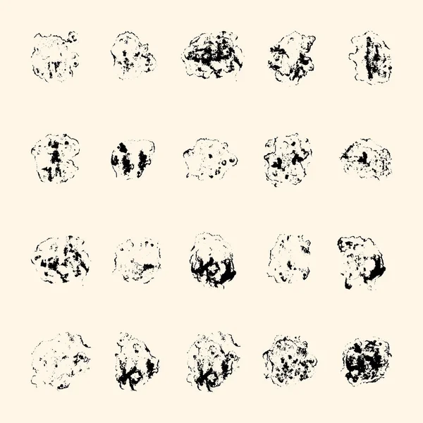 異なるグランジ ブラシのベクター セット — ストックベクタ