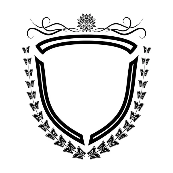 The vector heraldic shield.R — Stock Vector