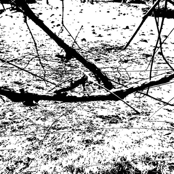グランジの苦悩の質感 ベクトル抽象的な背景 黒と白のパターン — ストックベクタ