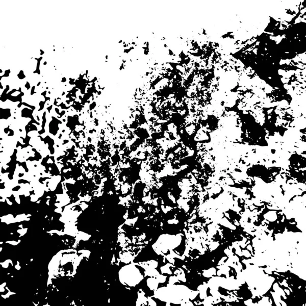 Grunge Distress Texture Vector Abstrakten Hintergrund Schwarz Weißes Muster — Stockvektor