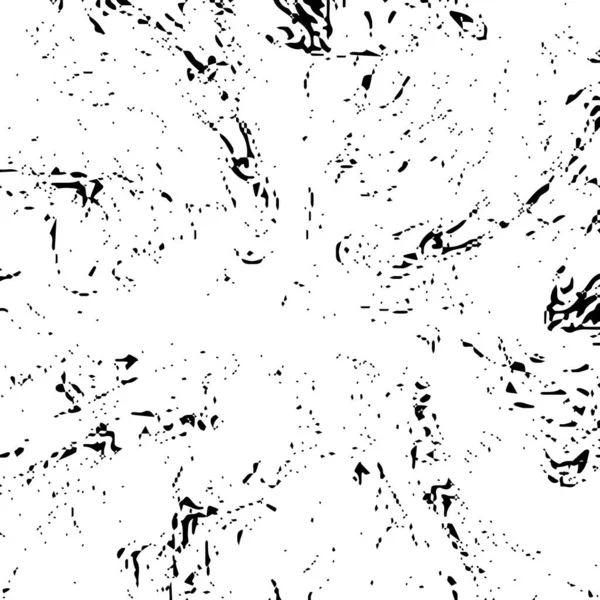 Grunge Distress Texture Vector Sfondo Astratto Modello Bianco Nero — Vettoriale Stock