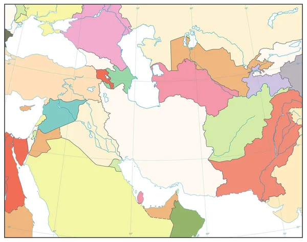 Güneybatı. Metin yok. Beyaz izole — Stok Vektör