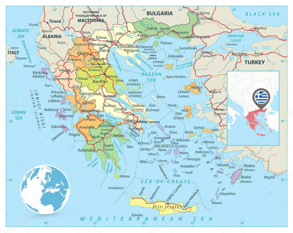 Greece Political Map