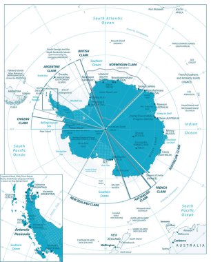 Kuzey Kutup Bölgesi harita izole On beyaz