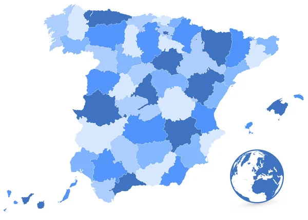 Portugal Mapa político Cor vintage imagem vetorial de Cartarium