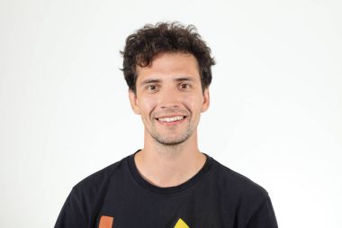 Çocuk T-shirt için kameraman gülümseyen içinde