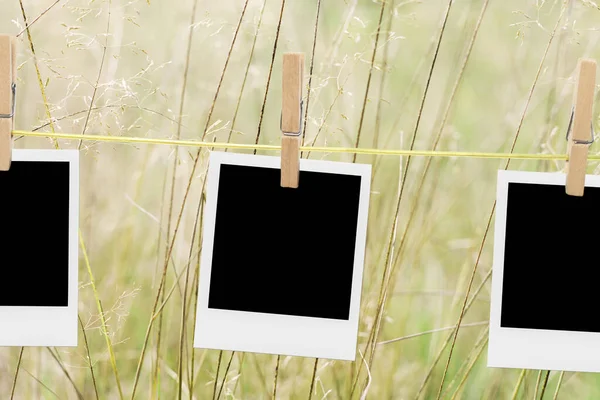 Vecchia Cornice Appesa Clothesline Sfondo — Foto Stock