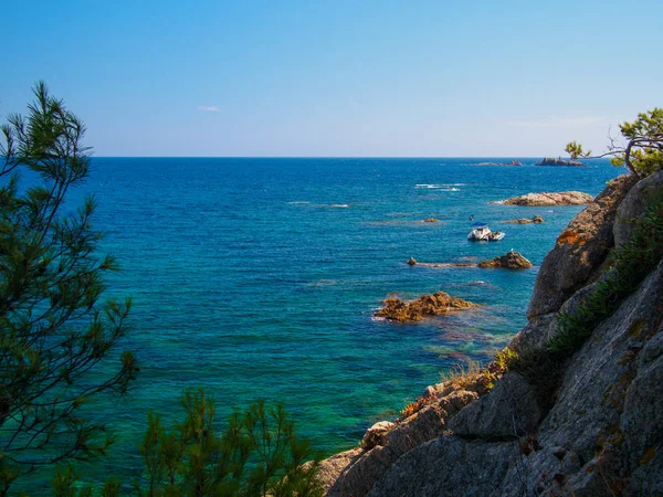 Vistas desde Cami de Ronda, Costa Brava, Mar Mediterráneo — Foto de Stock