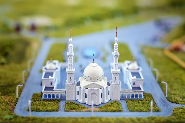 白いモスクのレイアウト — ストック写真