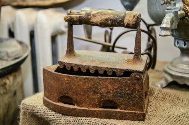 Vintage ağır paslı demir