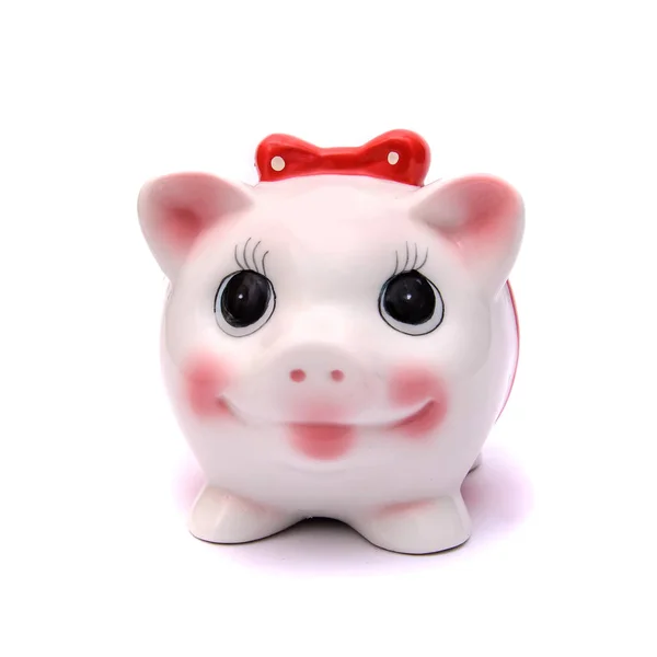 Beautiful piggy Bank, isolate on white background — Stock Photo, Image