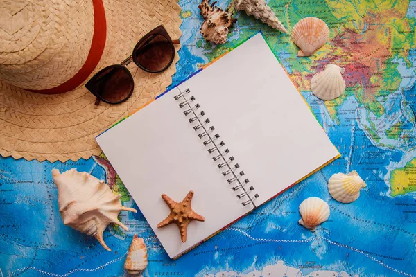 De lay-out op het thema van een vakantie op zee — Stockfoto