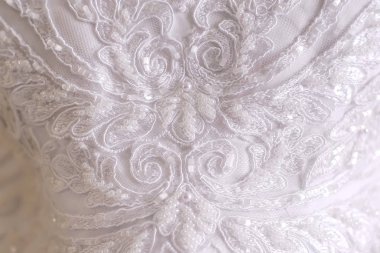 Doku düğün elbise ile soyut bir görüntü