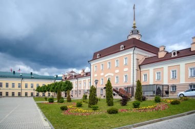 Rusya, Kazan, 7 Haziran 2017: Kazan Kremlin bölgesinde kare