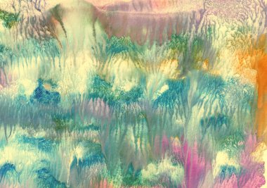 Soyut el yapımı desen, çok renkli arka plan, taklit yağlıboya