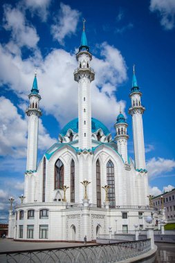 Rusya, Kazan, 24 Ağustos 2019: Kul Şerif Camii manzarası