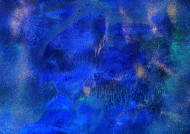 Soyut el yapımı desen, çok renkli arka plan, yağ veya suluboya resminin taklidi, fantastik manzara